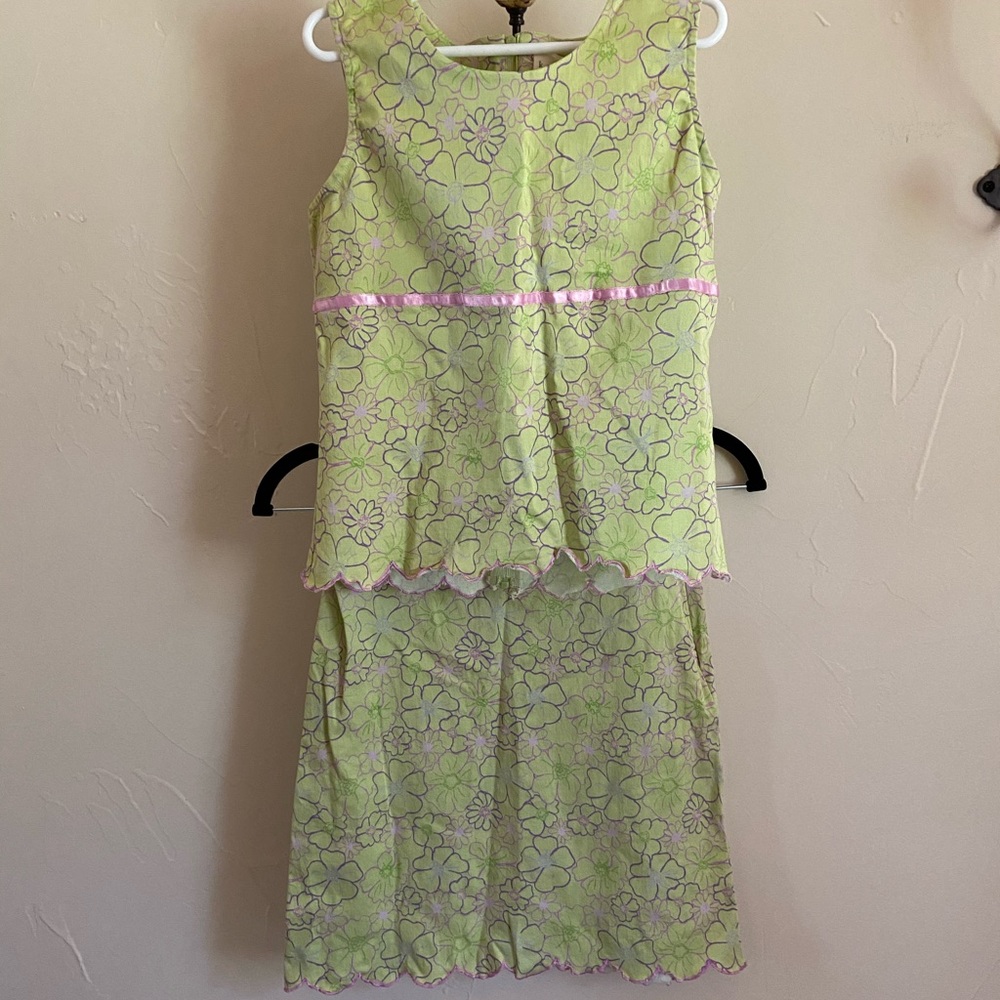 Matching skirt and shirt set